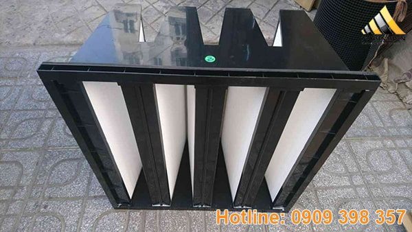 Hepa V-bank hay còn gọi là lọc V-HEPA hiệu suất lọc cũng đạt tiêu chuẩn Châu Âu EN1822.