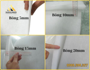 Cấu tạo bông lọc bụi 5mm, 10mm, 15m, 20mm