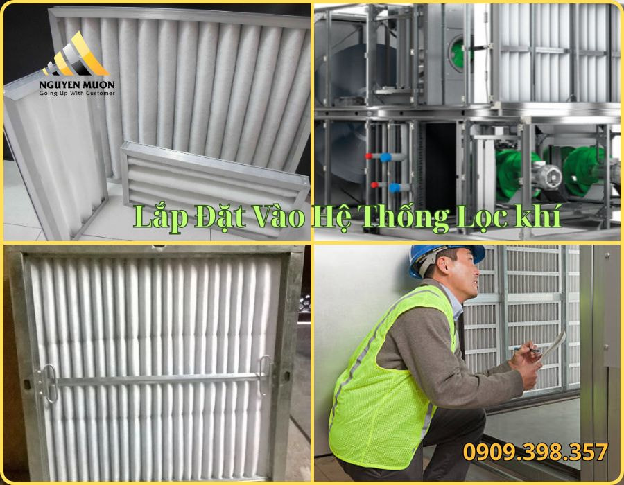 Ứng dựng bông lọc bụi 5mm, 10mm, 15mm, 20mm